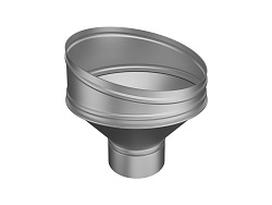 Воронка круглая D 230; оцинкованная 0.5 мм