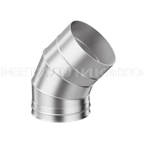 Колено 3-х секционное 135 х 80; AISI 430 0.50