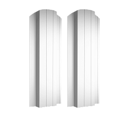 Штакетник П полукруглый 110 х 2000; Оц 0.40 (RAL 9003)