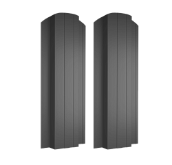 Штакетник П полукруглый 110 х 1800; Оц 0.40 (RAL 7024)