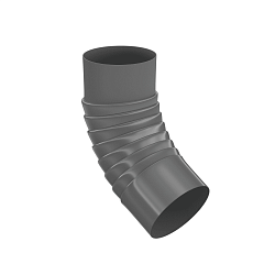 Колено сливное гофрированное D 100; оцинкованное 0.5 мм (RAL 7024)