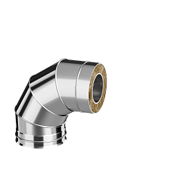 Колено сэндвича 90 х 210 х 150; Оц 0.50 + AISI 304 0.80 (КОНДЕНСАТ)