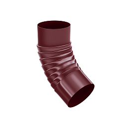 Колено сливное гофрированное D 100; оцинкованное 0.5 мм (RAL 3005)