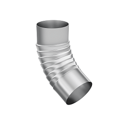 Колено сливное гофрированное D 100; оцинкованное 0.5 мм