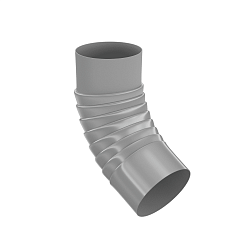 Колено сливное гофрированное D 100; оцинкованное 0.5 мм (RAL 7004)