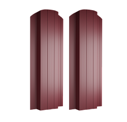 Штакетник П полукруглый 110 х 2000; Оц 0.40 (RAL 3011)