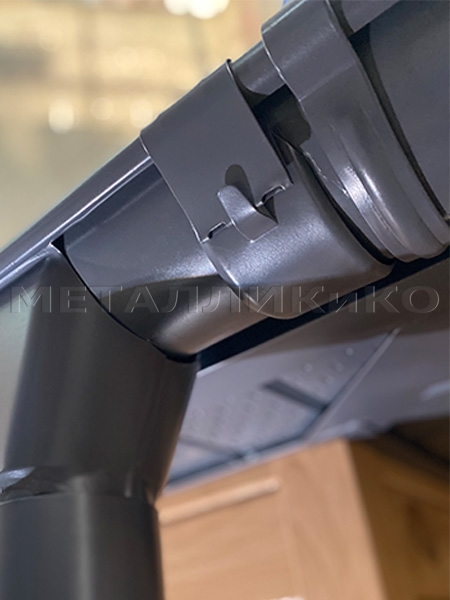 Соединитель желоба D 125; оцинкованный 0.7 мм (RAL 5005)